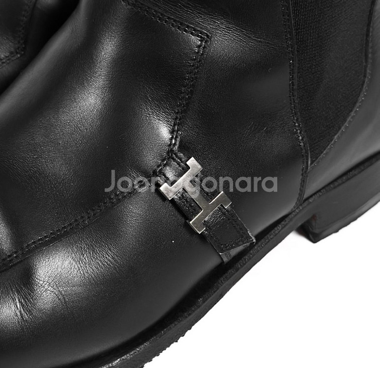 40 에르메스 남성 사이드 H로고 워커 부츠 블랙 은장--7