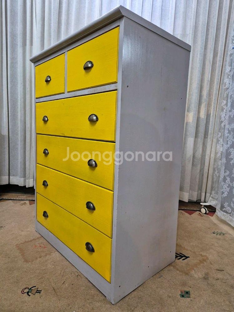 빈티지 편백나무 6D 5단서랍장--4
