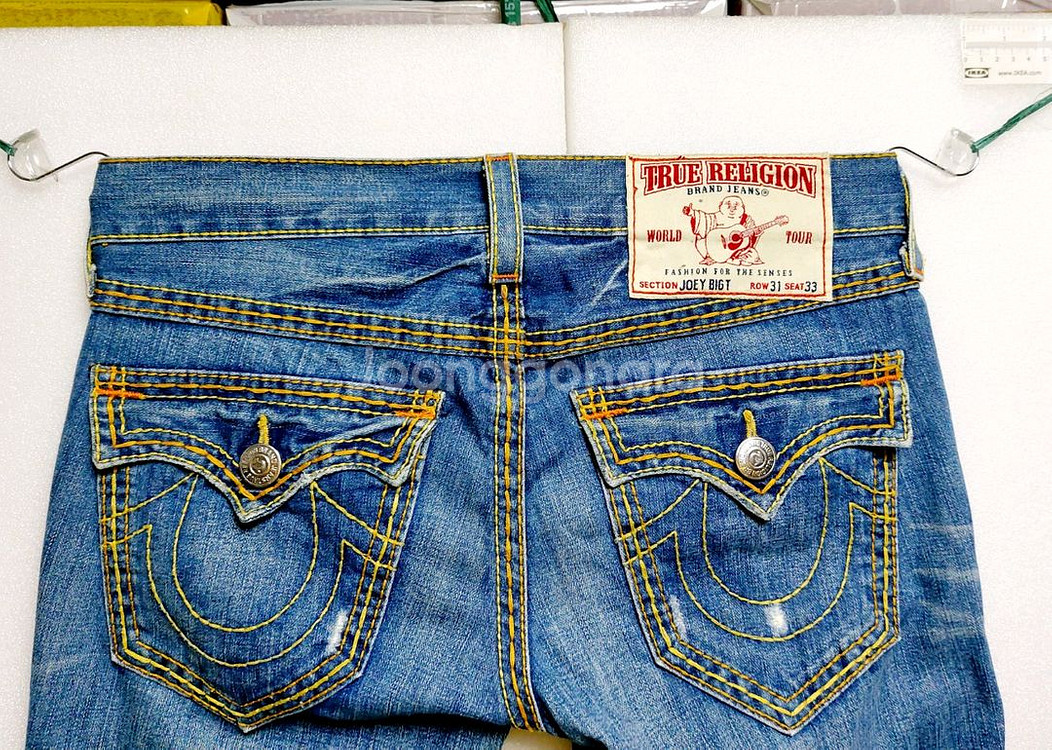 트루릴리전 남성청바지32-34/찢청/택포--2