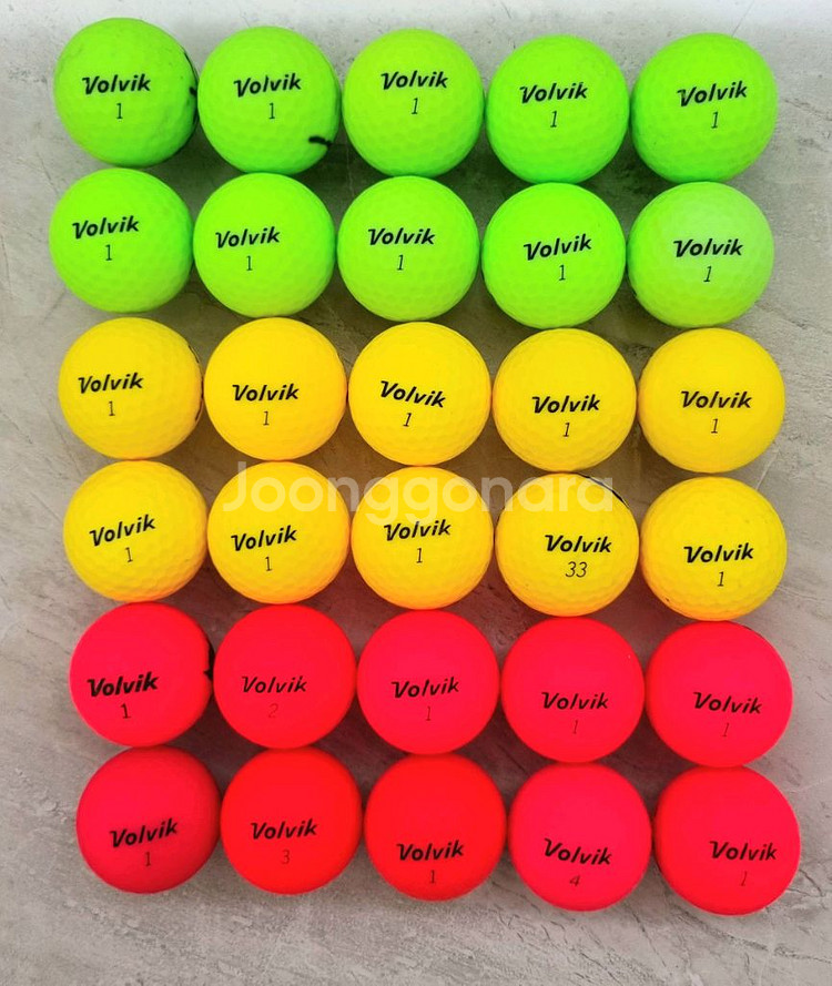볼빅 비비드 무광볼 A+/A급 30개 골프공 로스트볼--0