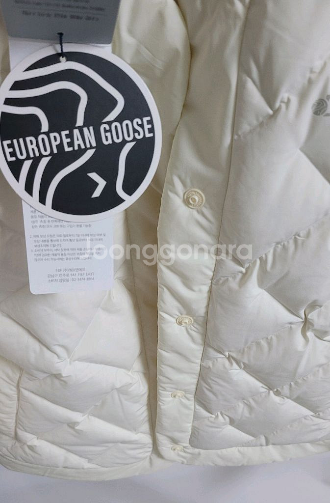 새상품)디스커버리 여성 구스다운 튜브 경량패딩--2