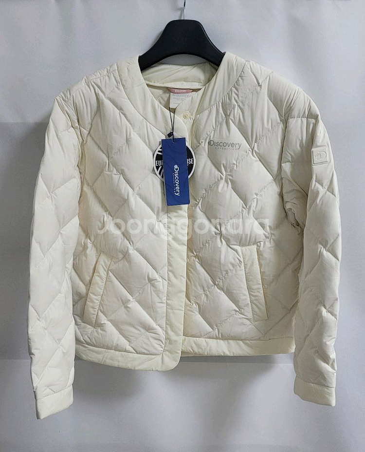 새상품)디스커버리 여성 구스다운 튜브 경량패딩--0