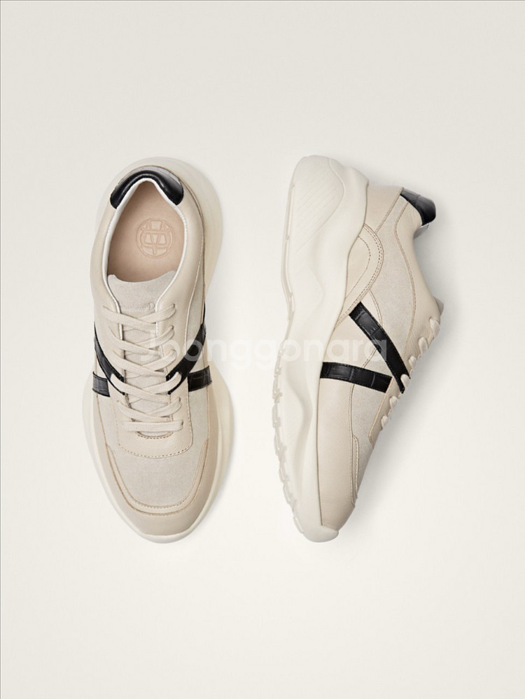 마시모두띠 지브라 베이지 스니커즈 어글리슈즈 운동화--5