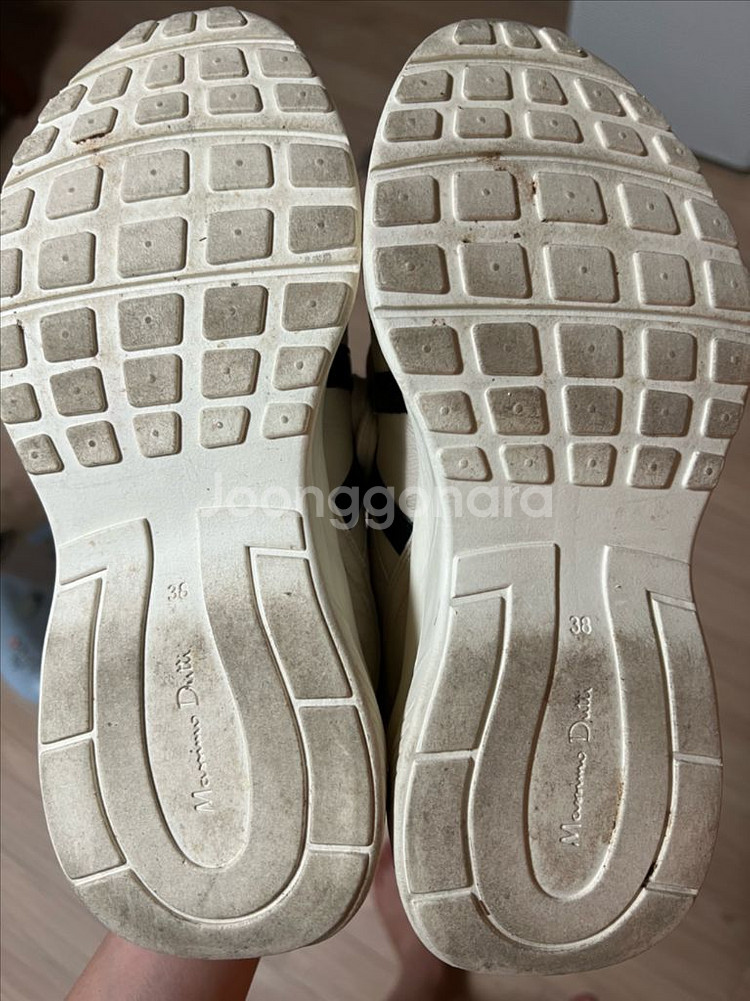 마시모두띠 지브라 베이지 스니커즈 어글리슈즈 운동화--8