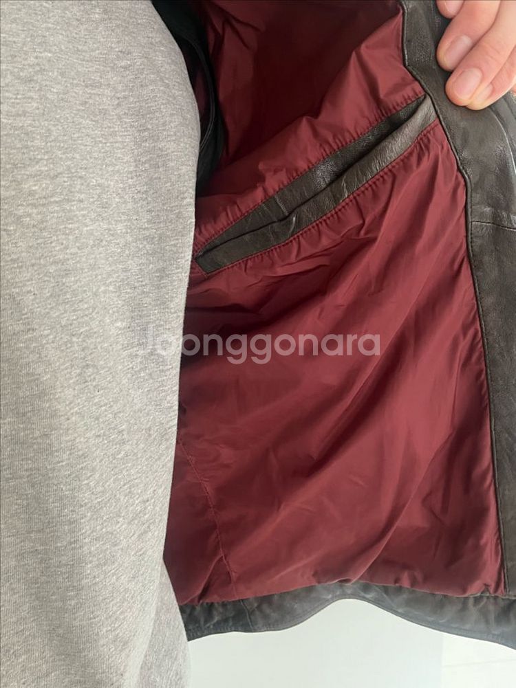 티아이포맨 100% 양가죽 재킷 (조끼로도 가능) 자켓--4