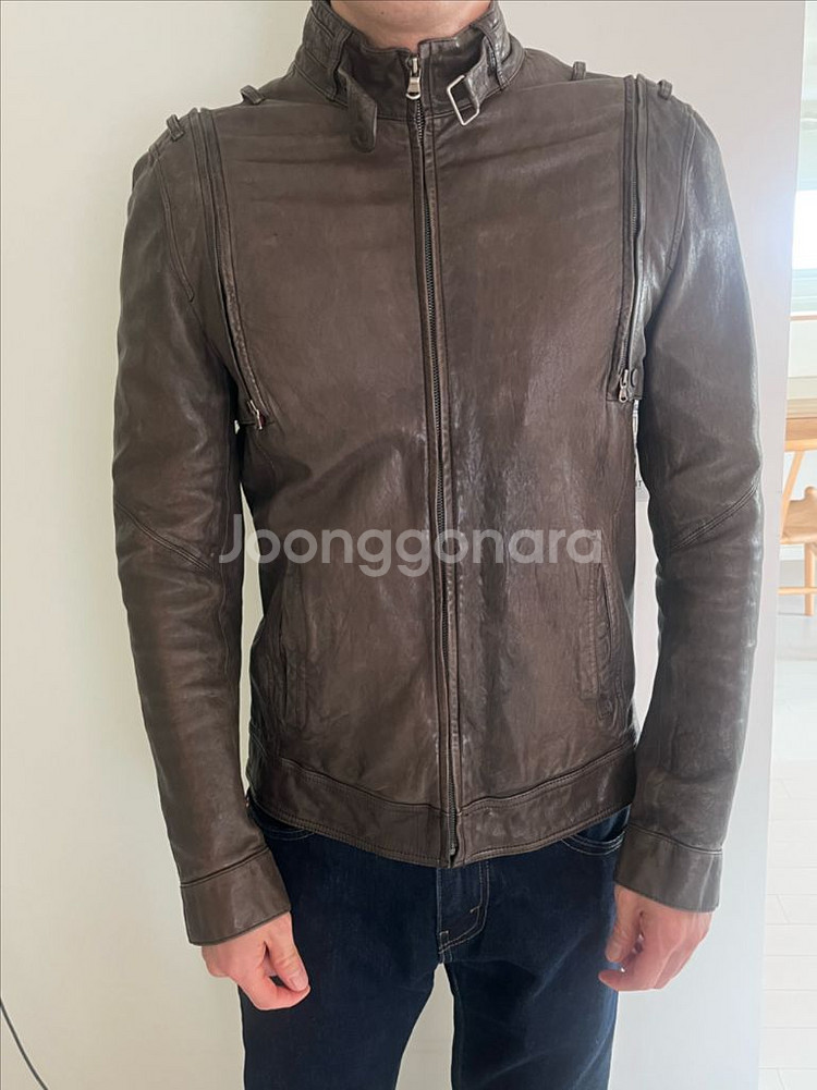 티아이포맨 100% 양가죽 재킷 (조끼로도 가능) 자켓--11