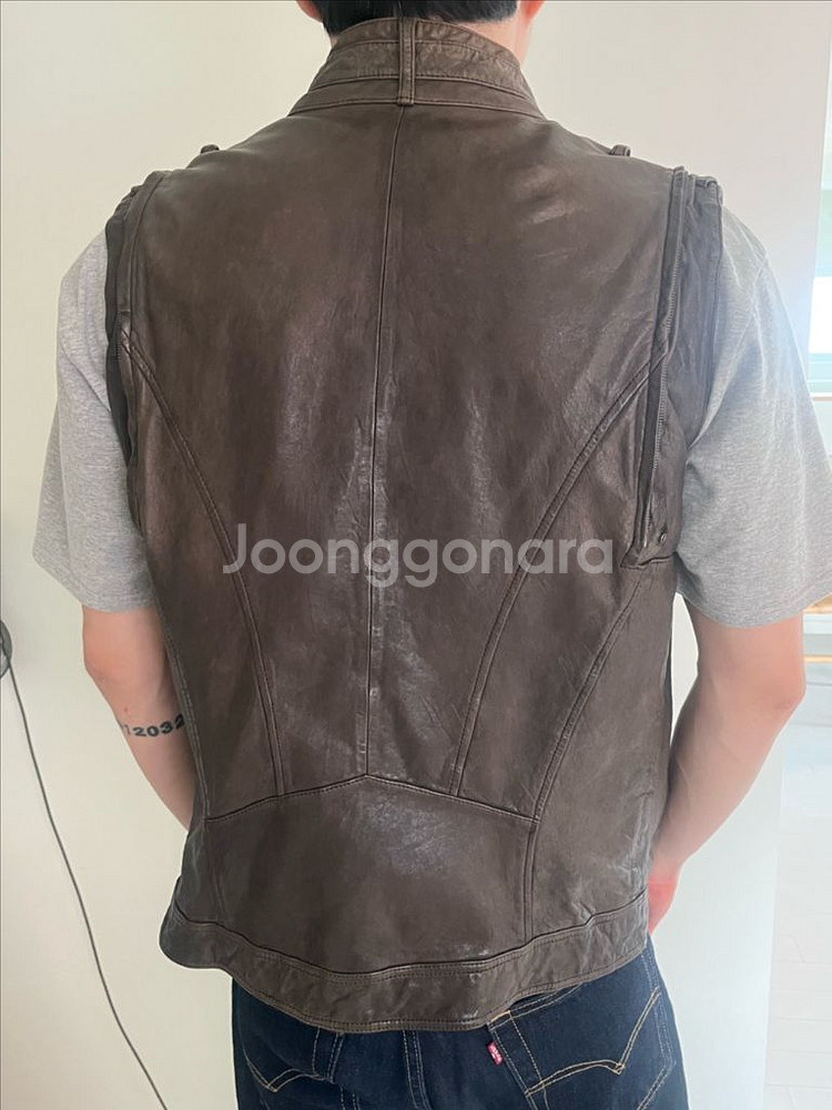 티아이포맨 100% 양가죽 재킷 (조끼로도 가능) 자켓--15