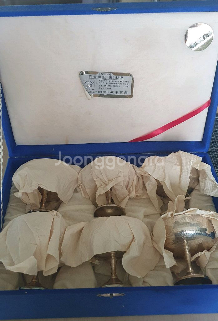 은도금 은박 접시 실버플레이트--0