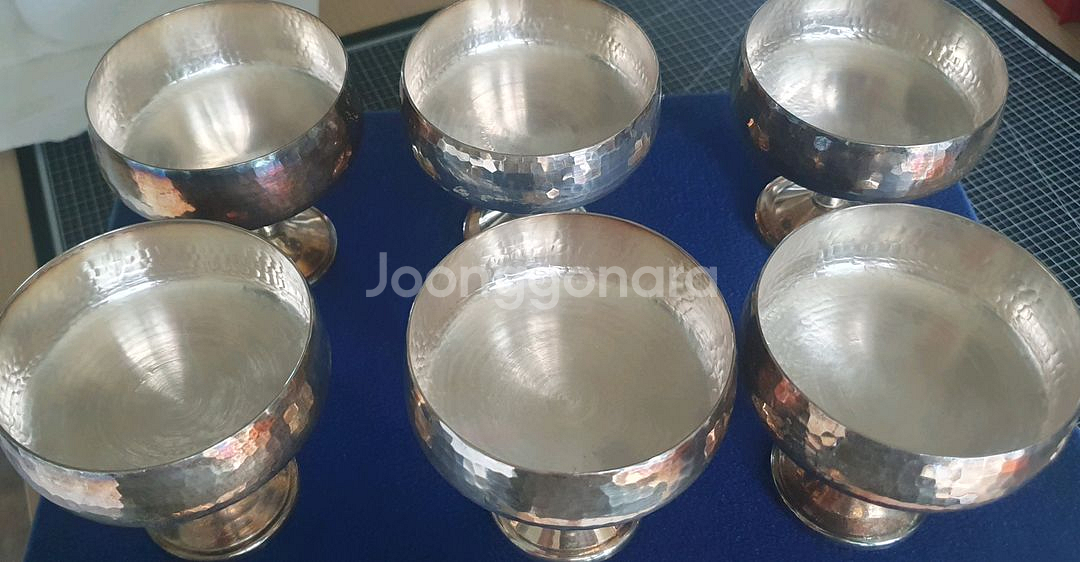 은도금 은박 접시 실버플레이트--1