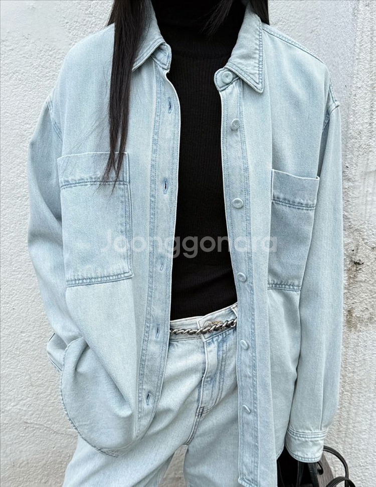 오르 페일 셔츠 데님--0