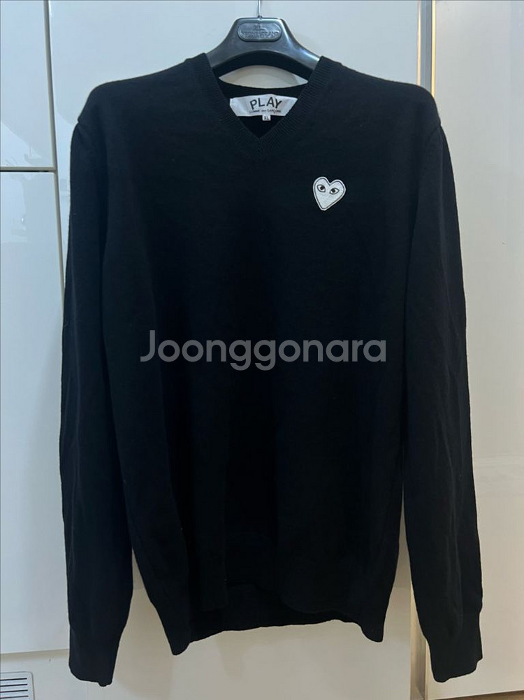 23fw 꼼데가르송 브이넥니트 xl (새상품급)--0