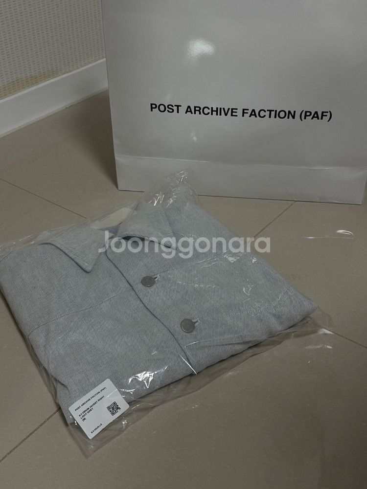 파프 8.0 데님자켓 라이트그레이 M 새상품--0