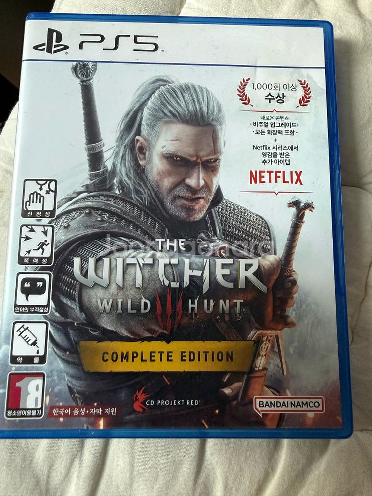 PS5 위쳐3 와일드헌트 컴플리티드 중고--0