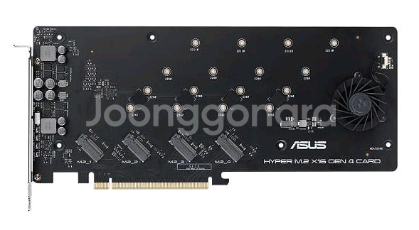 ASUS 하이퍼 M.2 X16 PCIe NVMe SSD--3