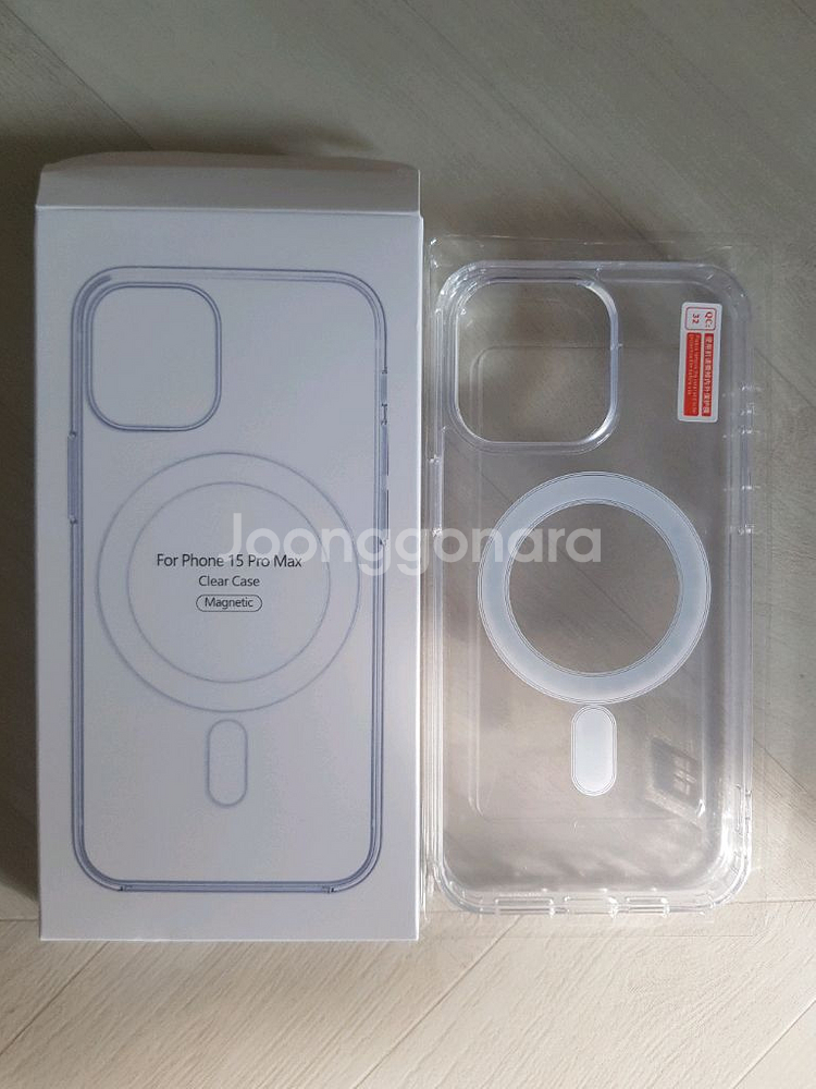 아이폰 15 Pro max 맥세이프 범퍼 케이스 투명--0
