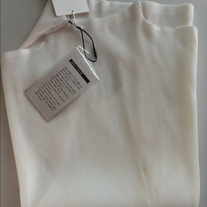 플리츠플리즈 미스트 화이트 3사이즈