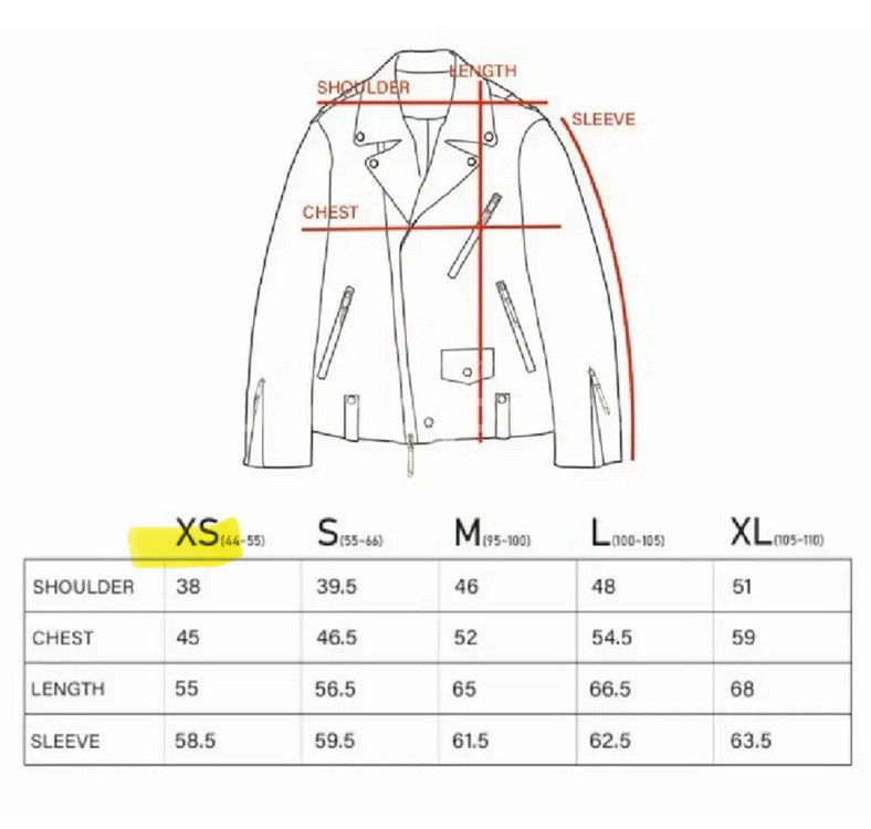 에이징씨씨씨 라이더자켓 xs 새상품--3