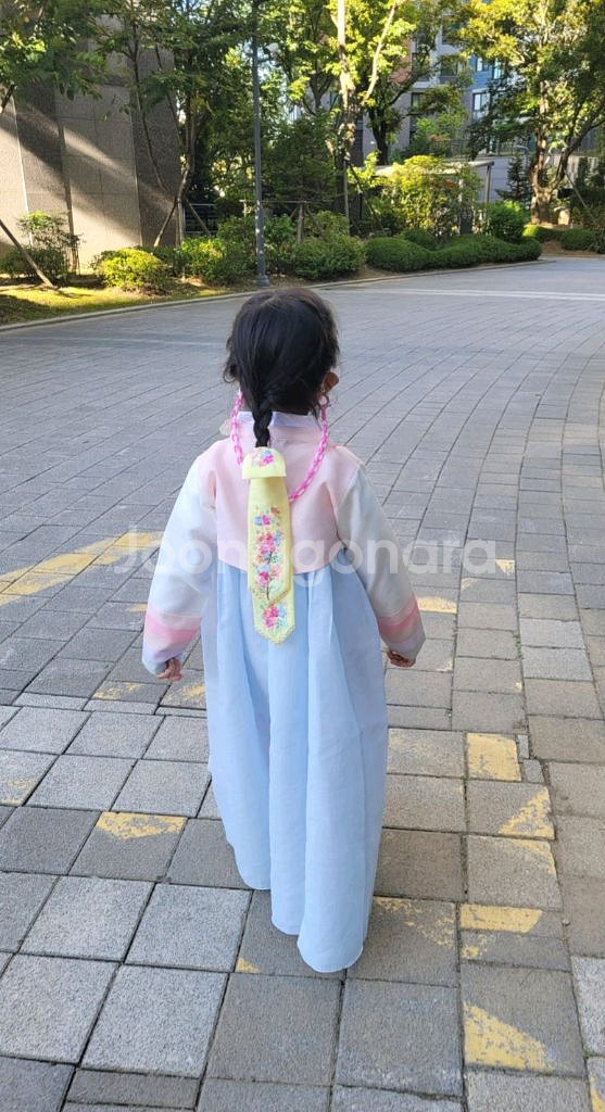 여아 한복 7호 + 댕기--4