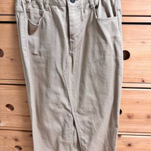 탑텐 미디 스커트