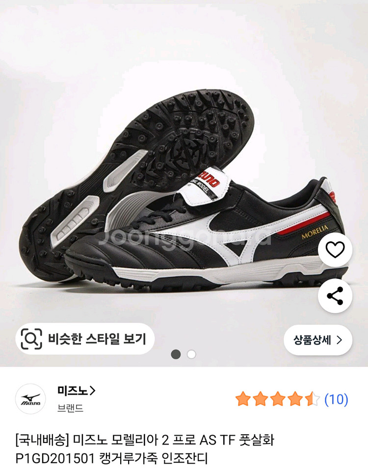 미즈노 풋살화 모렐리아 255--0