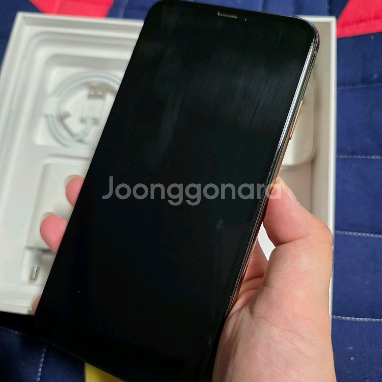 아이폰 XS MAX 512GB 골드 배터리효율 87퍼--2