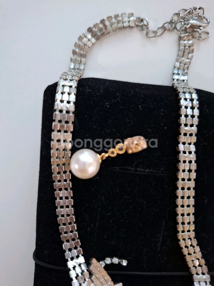 나비목걸이 귀걸이--3