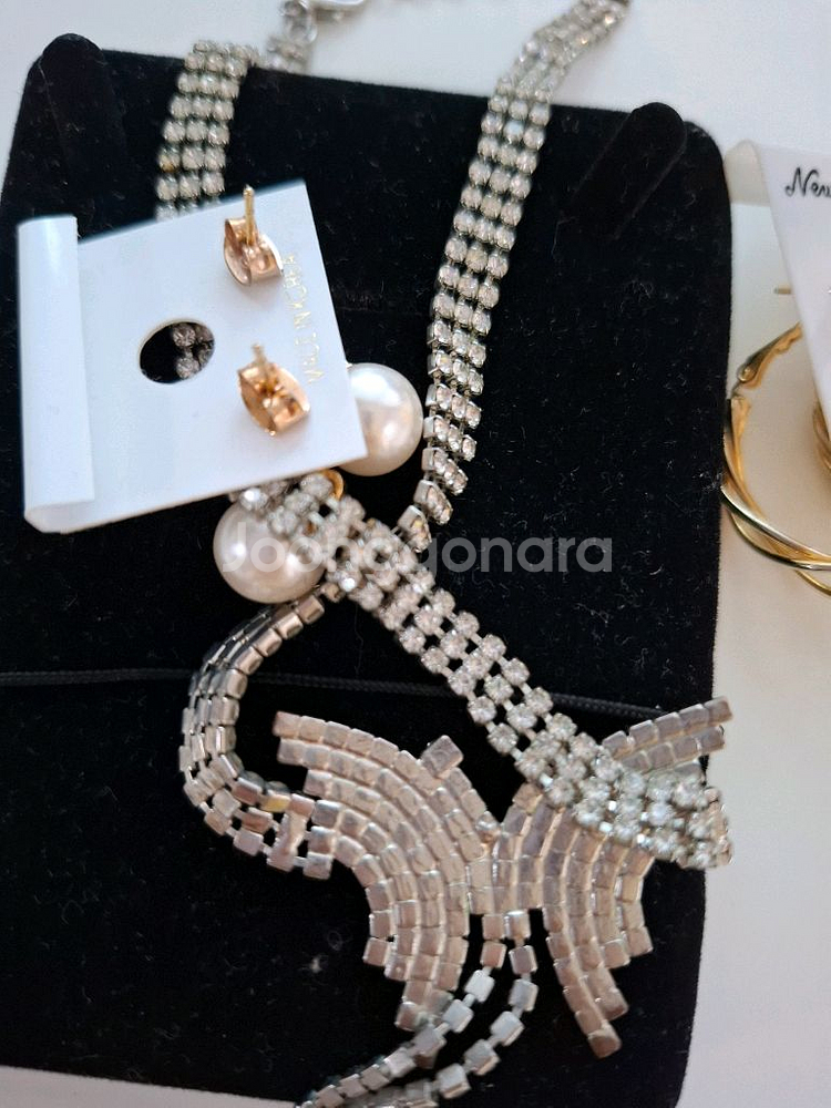 나비목걸이 귀걸이--5