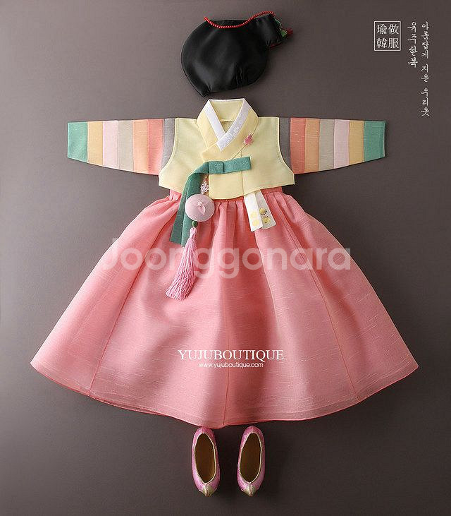 유주부띠끄 여아 한복 10호(9-10세)--0