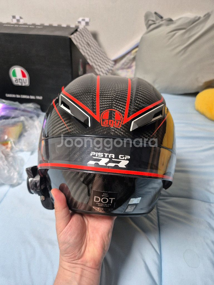 agv 피스타 유로핏 gp rr 카본레드 세나50s 팜--3