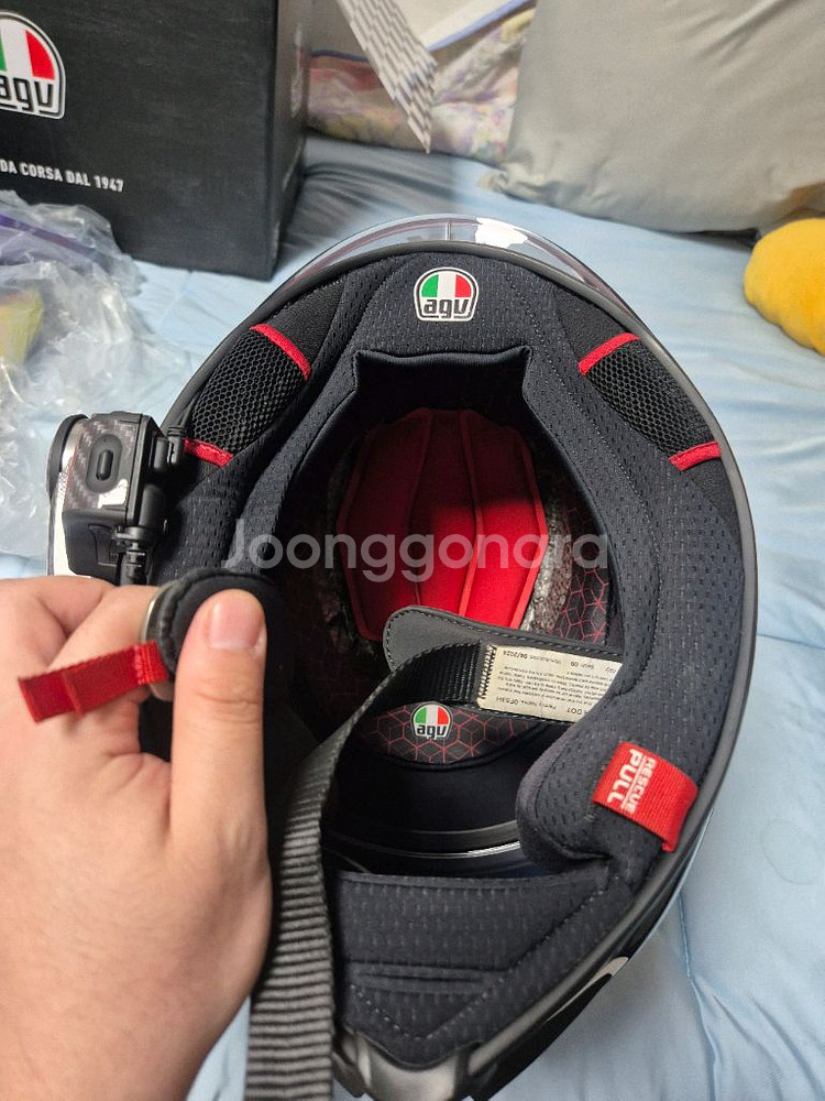 agv 피스타 유로핏 gp rr 카본레드 세나50s 팜--5