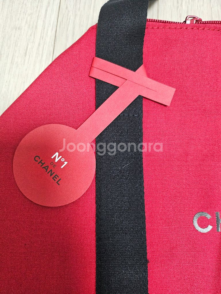 정품) 샤넬 레드 보스턴백 스포츠백 원형 가방--2