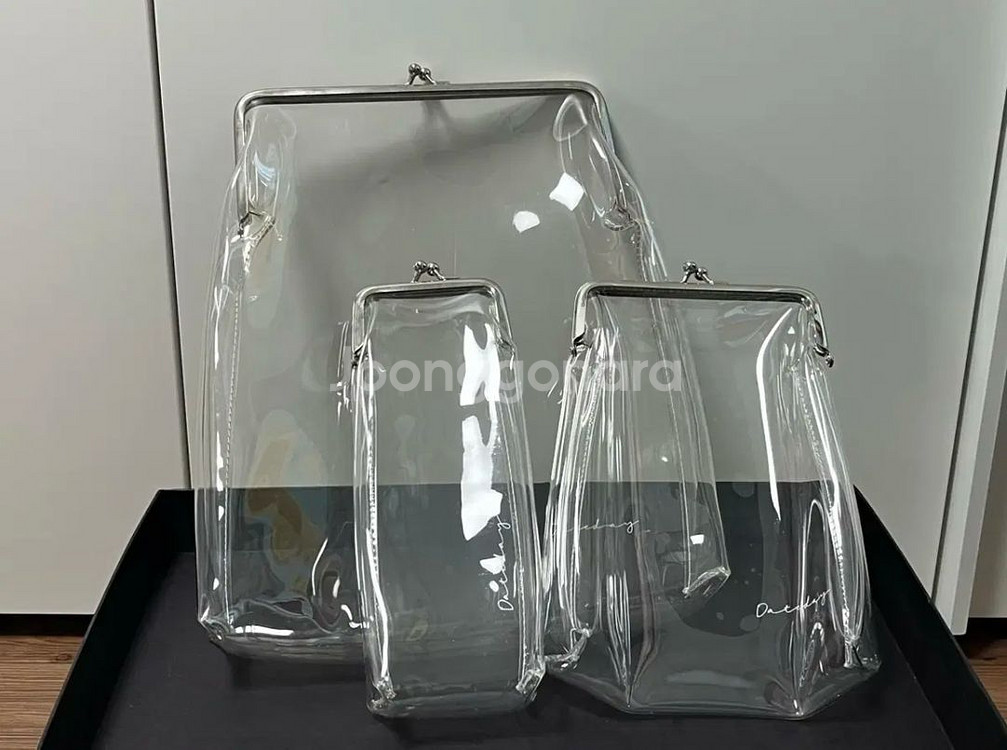 투명 Pvc 똑딱이 파우치 일괄--0