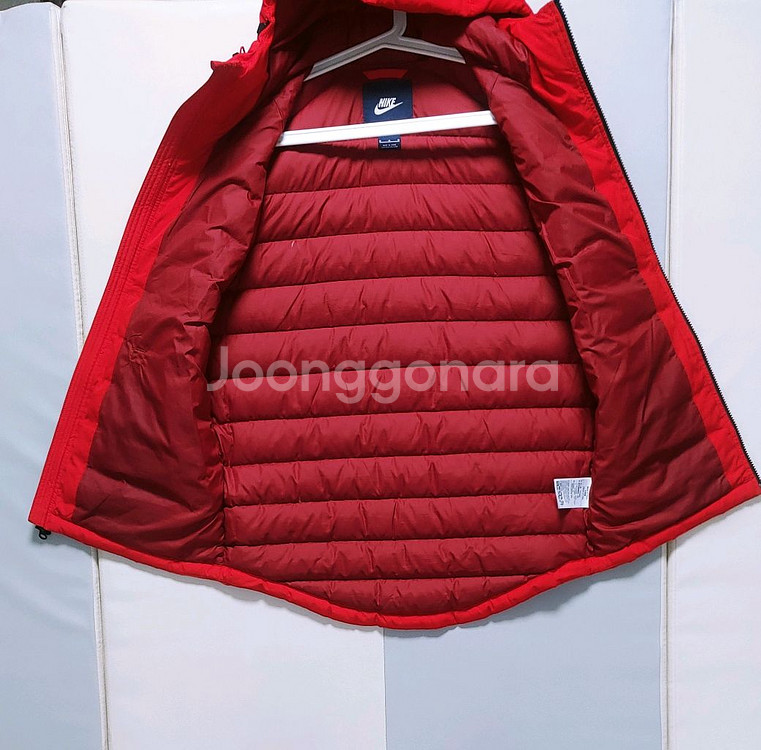 [XL] 나이키 덕다운 패딩조끼 레드382--1