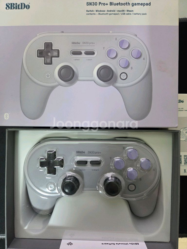 8bitdo sn30 pro+ 블루투스 게임패드--0