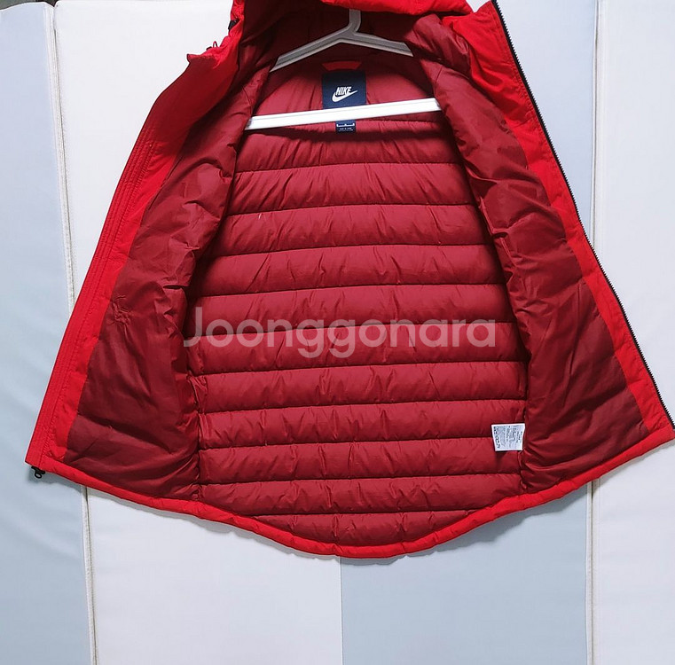 [XL] 나이키 덕다운 패딩조끼 레드382--2