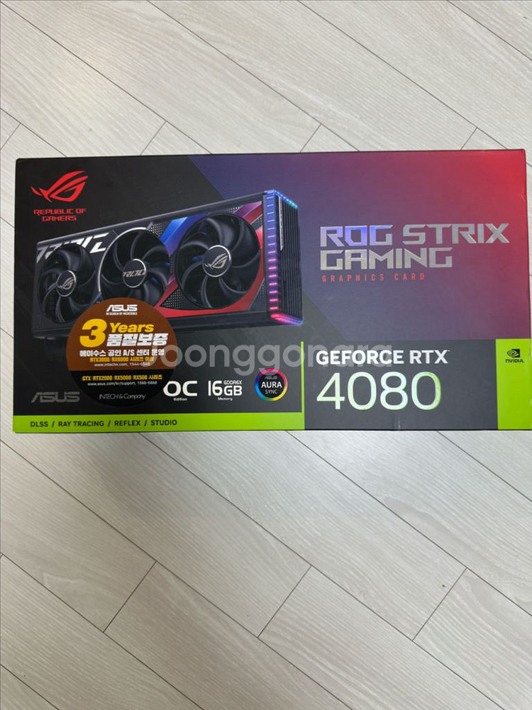 ASUS RTX 그래팍카드 4080 (미개봉 새상품)--0