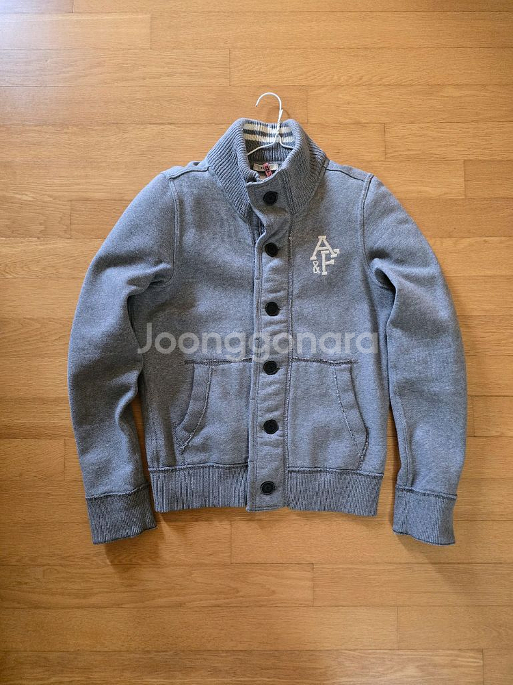 [95]아베크롬비 버튼식 가디건 점퍼 그레이--0