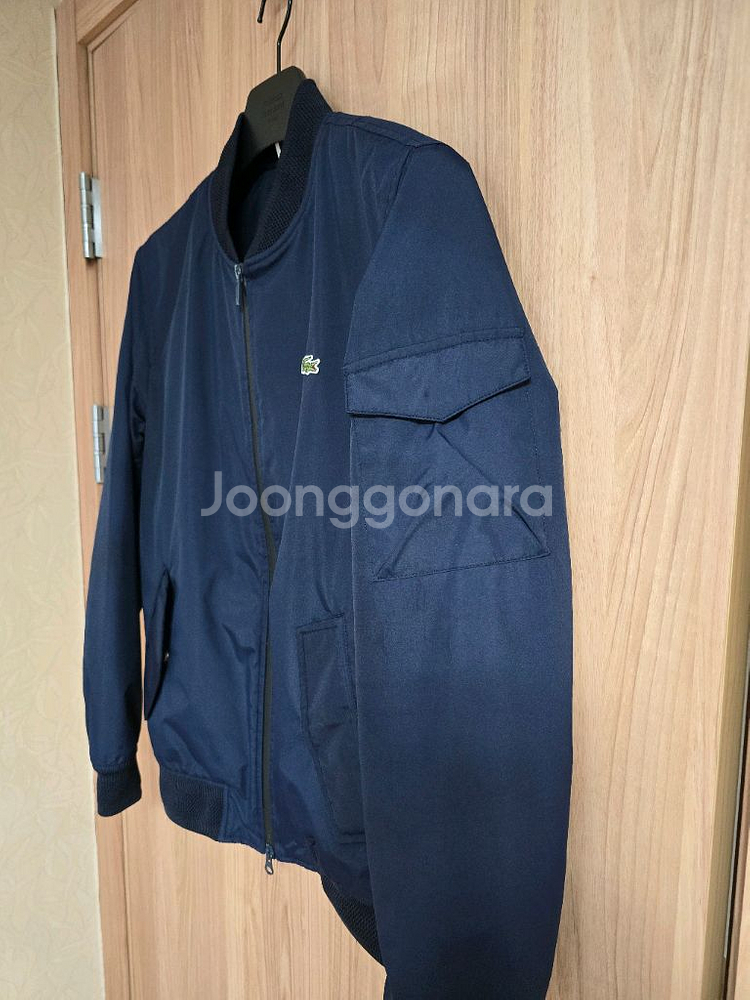 [95]라코스테 항공점퍼 블루종 방한 패딩--3