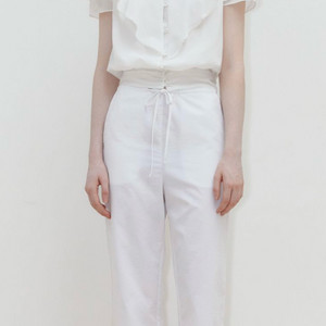 시눈 Lace String Pants (White)