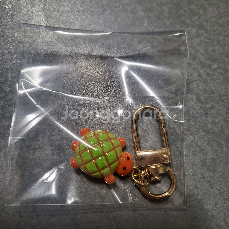 거북이 키링과 메시지 카드들--0
