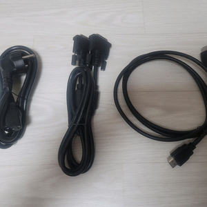 컴퓨터 전원선, DVI케이블 팝니다.