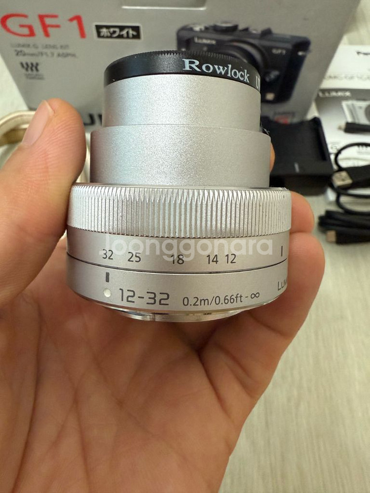 루믹스GF1화이트+12-32줌렌즈판매(일괄판매)--7