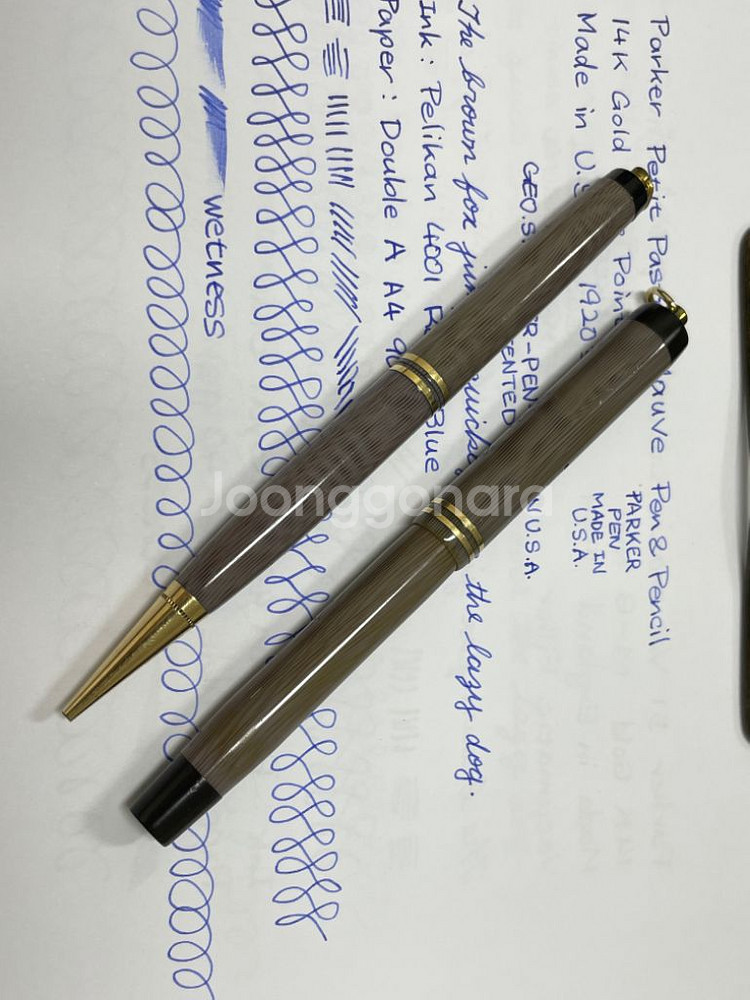 파카 만년필 쁘띠 파스텔 모브 14K F닙--0