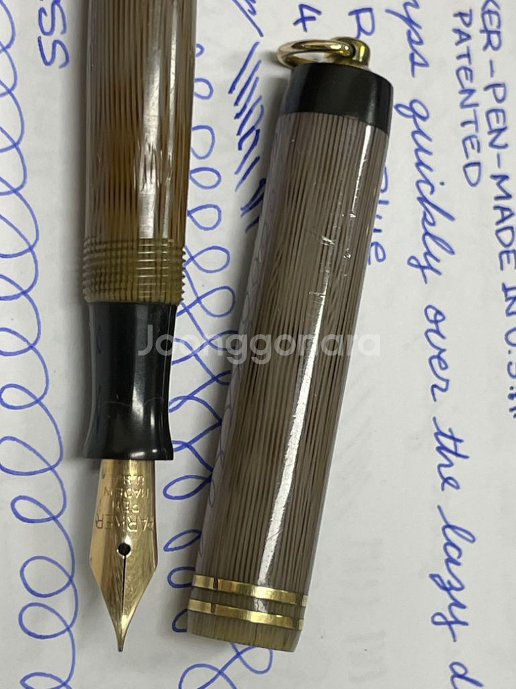 파카 만년필 쁘띠 파스텔 모브 14K F닙--2