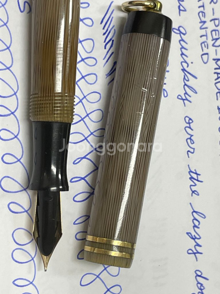 파카 만년필 쁘띠 파스텔 모브 14K F닙--4