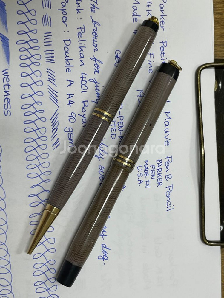 파카 만년필 쁘띠 파스텔 모브 14K F닙--8