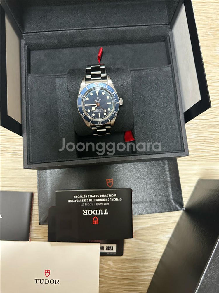 튜더블랙베이58청판39mm 완전민트 새것같음 23년구매--1