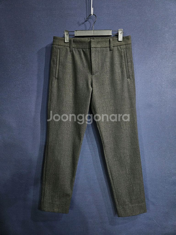 시스템옴므 멜란지 차콜컬러 남성 슬림핏 허리30 슬랙스--0