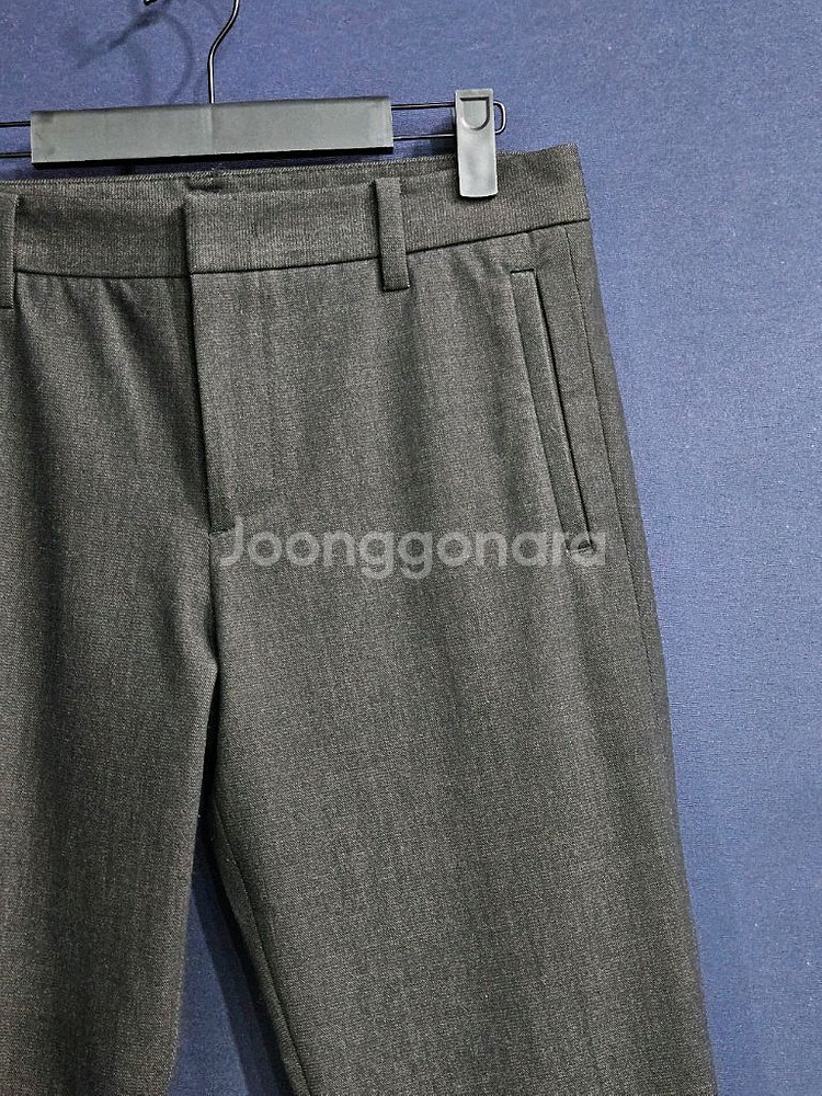시스템옴므 멜란지 차콜컬러 남성 슬림핏 허리30 슬랙스--3