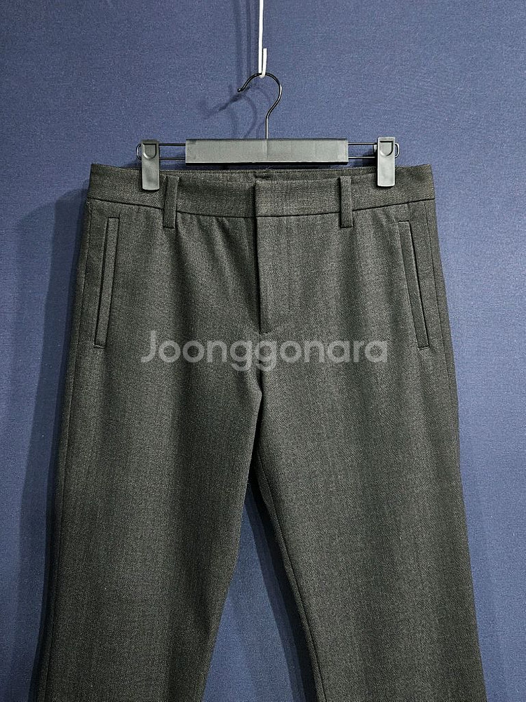 시스템옴므 멜란지 차콜컬러 남성 슬림핏 허리30 슬랙스--6